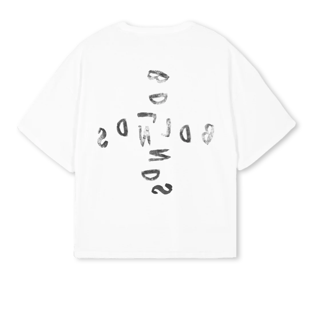 BDL White Oversized Boxy Tee. - Image 2