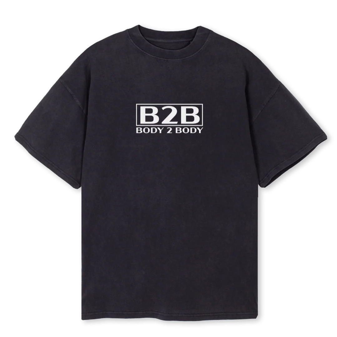 BDSM Vintage Black Oversized Tee.