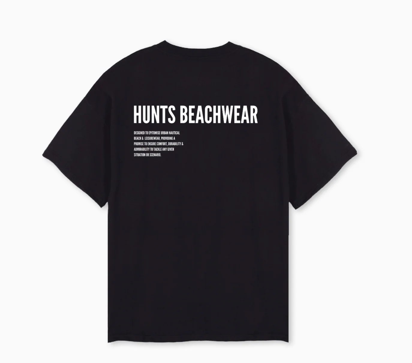 BEACHWEAR TEE Black Oversized Tee. - Image 2