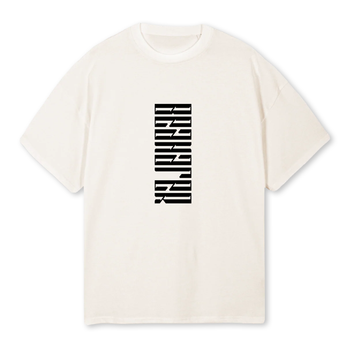 BEAHATER MUTE  Vintage White Oversized Tee.