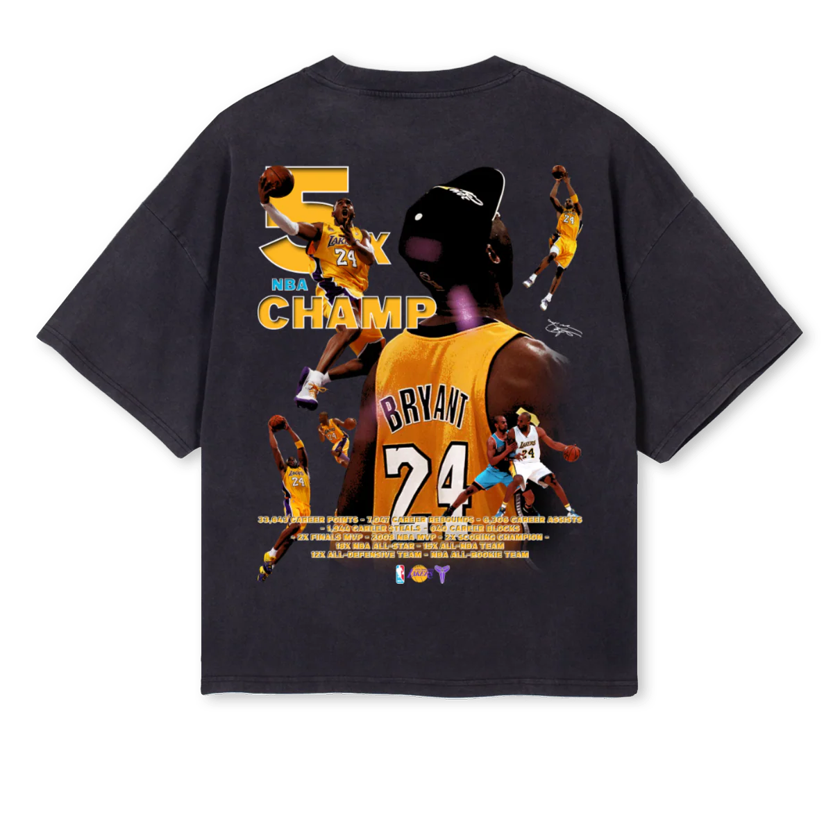 BEAN Vintage Black Oversized Boxy Tee. - Image 2