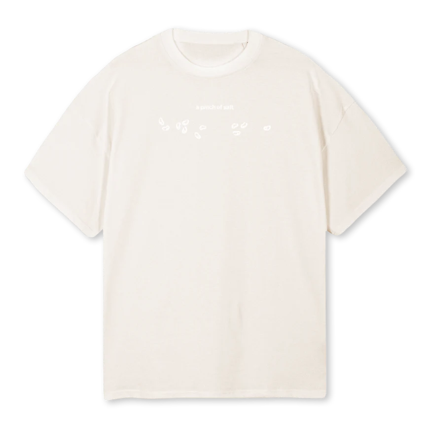 BEANSNCABBAGE Vintage White Oversized Tee.