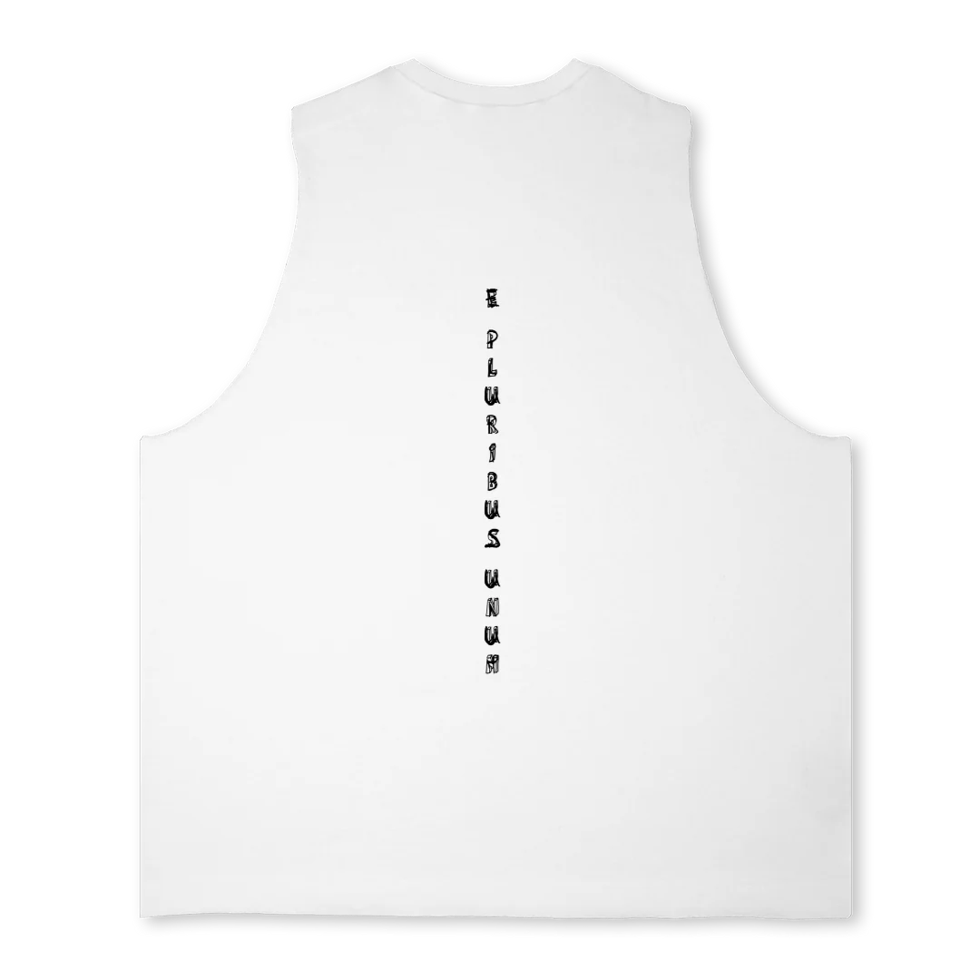 BEAREATFISH Bright white Oversized Vest. - Image 2