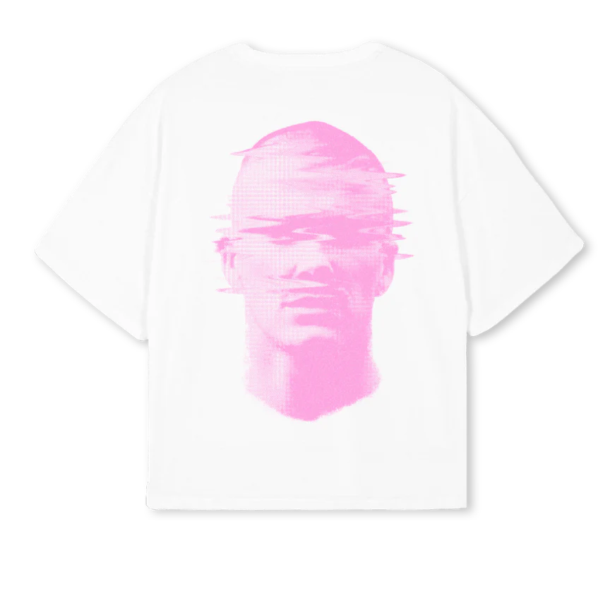 BECKHAM White Oversized Boxy Tee. - Image 2