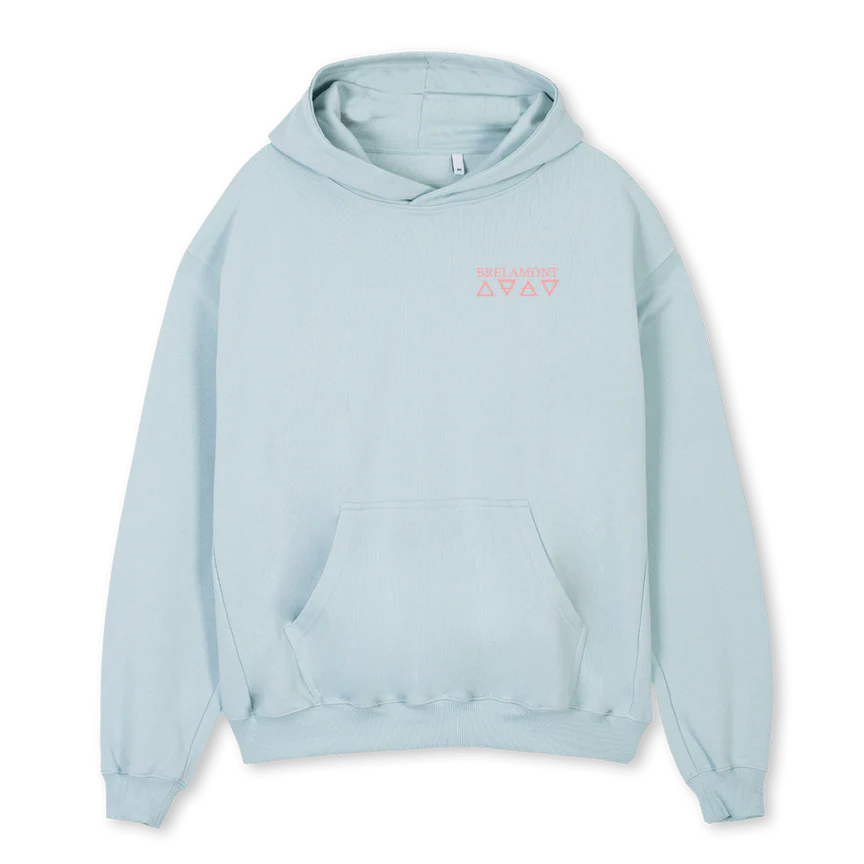 BEHPOB Cold Blue Oversized Hoodie.