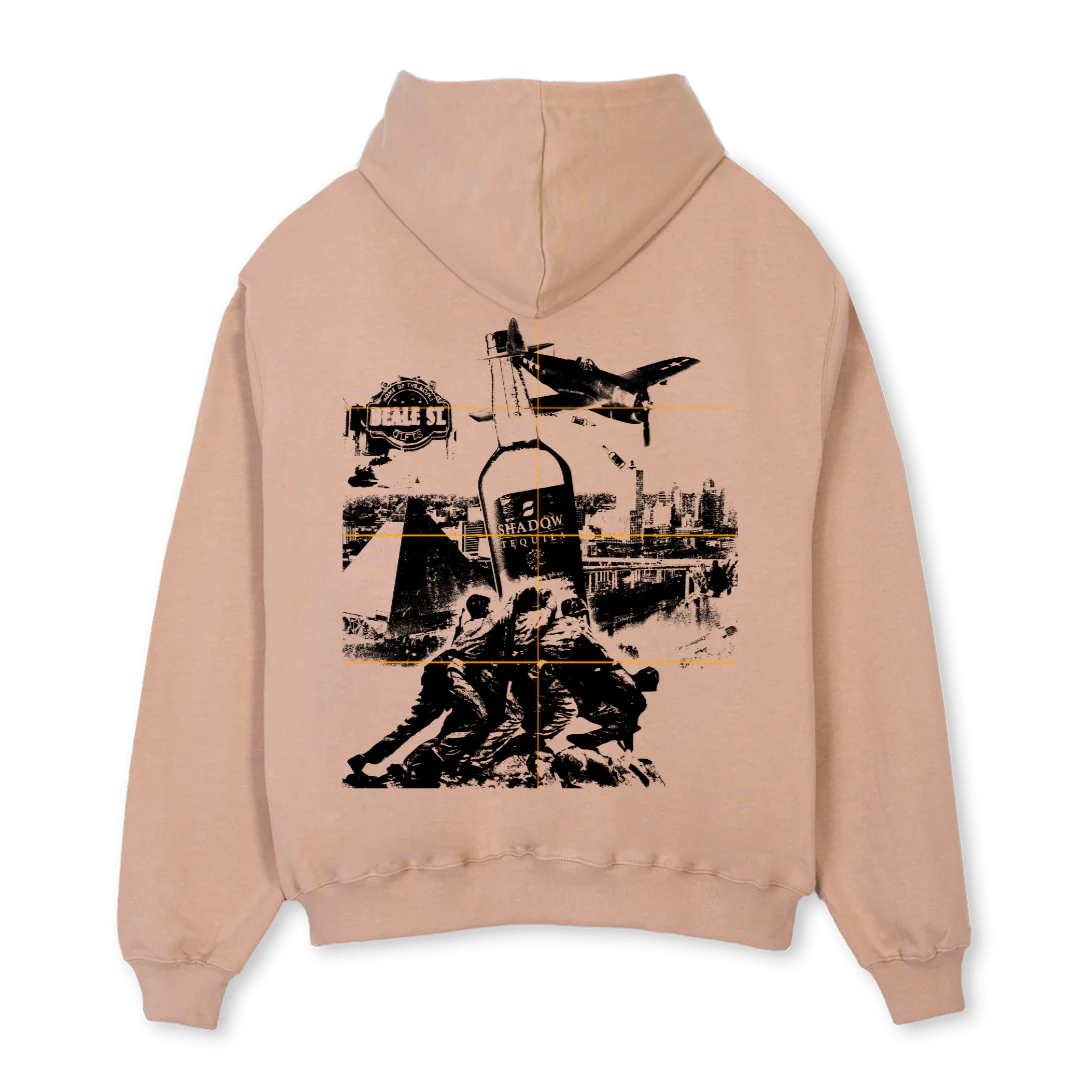 BEIG Croissant Oversized Zipped Hoodie. - Image 2