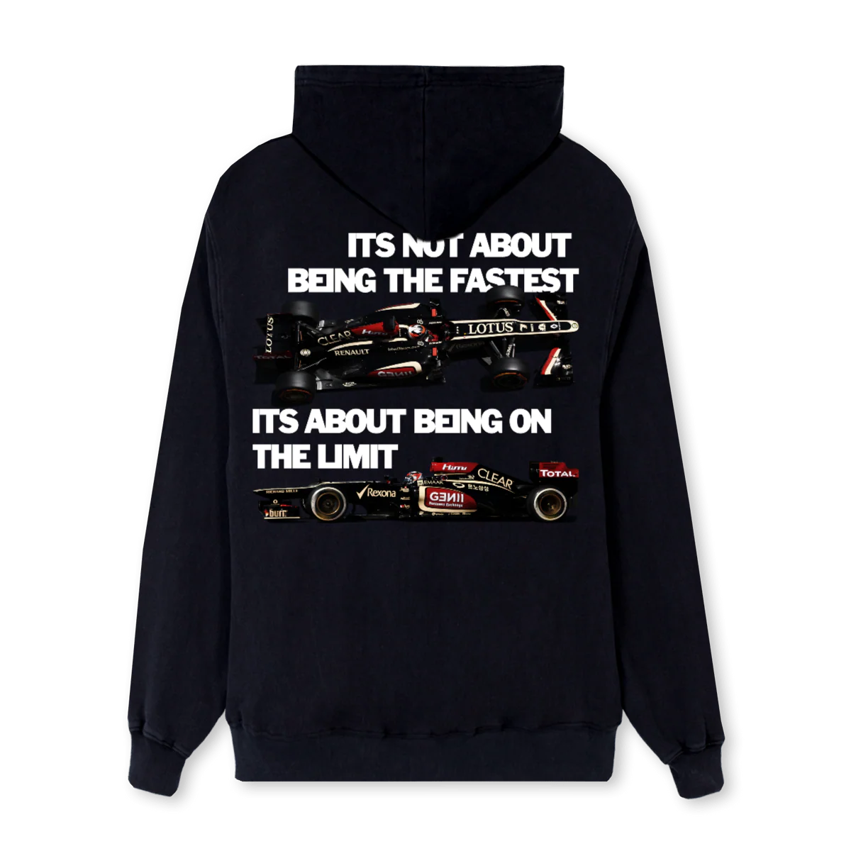 BEING ON THE LIMIT Black Regular Hoodie. - Image 2