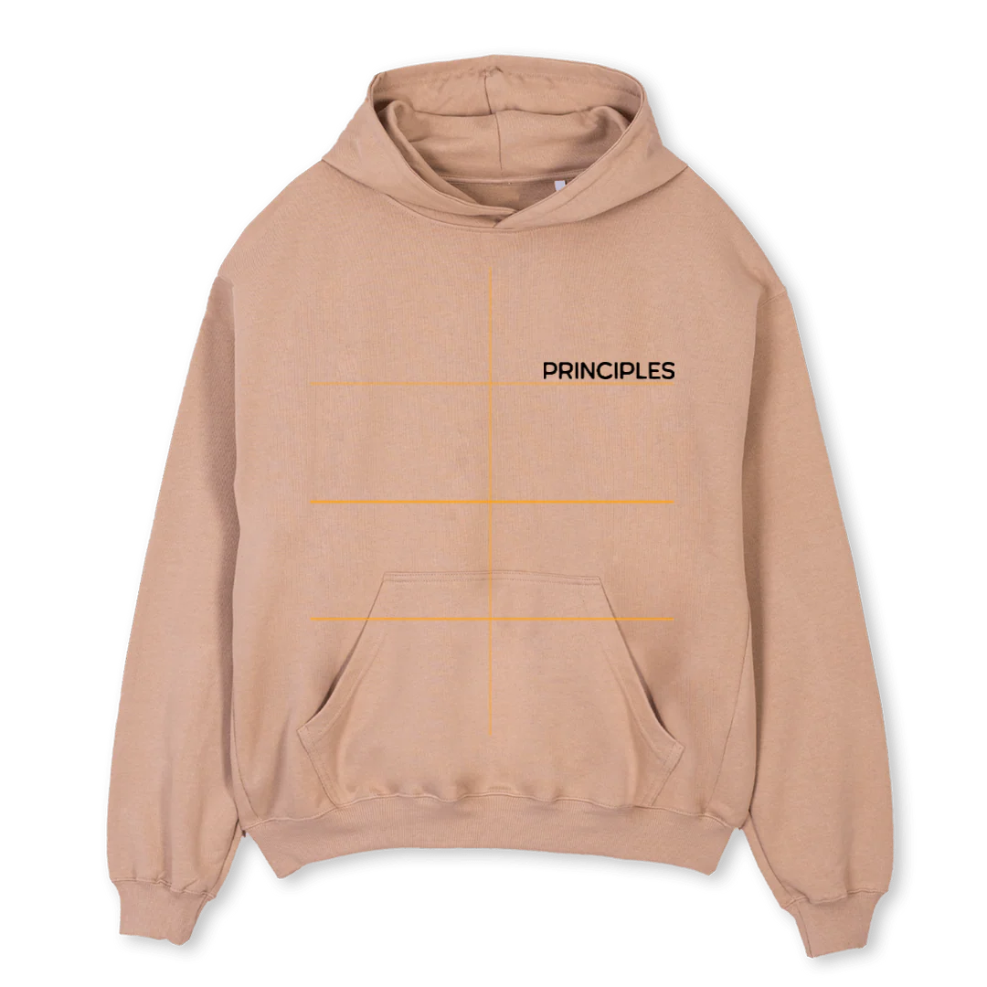 BELIEVE IN Croissant Oversized Hoodie.