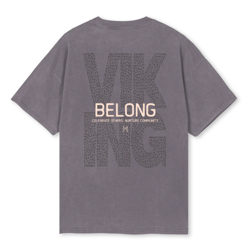 BELONG VALUE Pigment Grey Oversized Tee. - Image 2