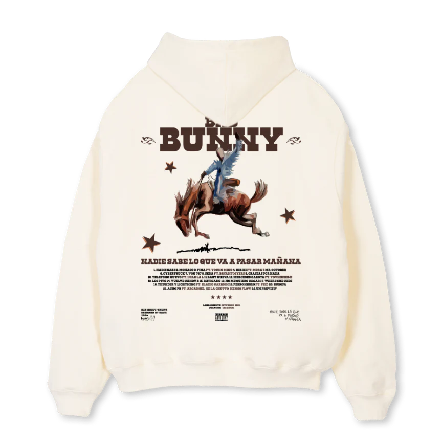 BENITO Cream Oversized Hoodie. - Image 2