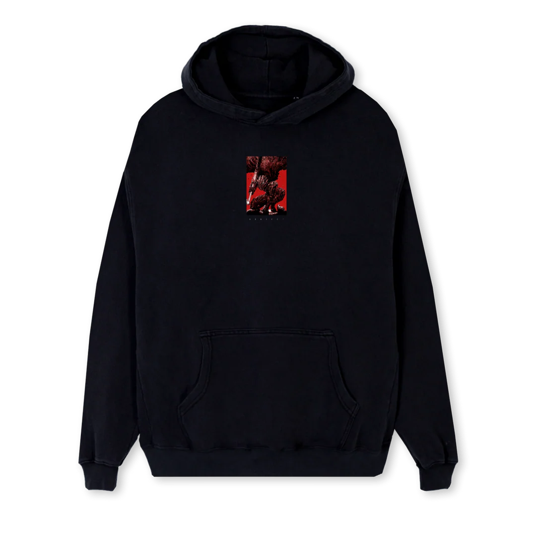 BERK Black Regular Hoodie.