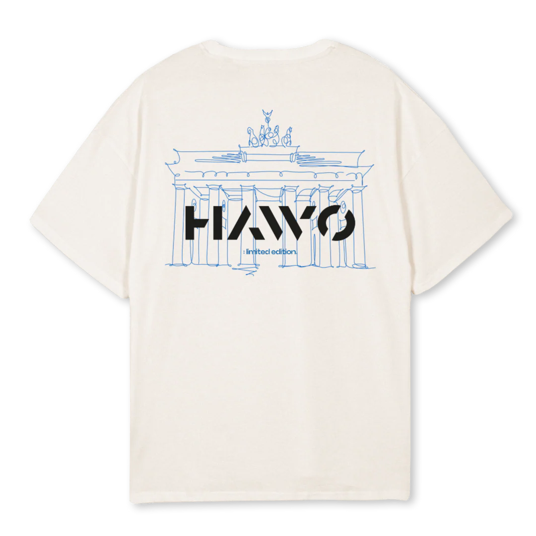 BERLINLIMITED Vintage White Oversized Tee. - Image 2