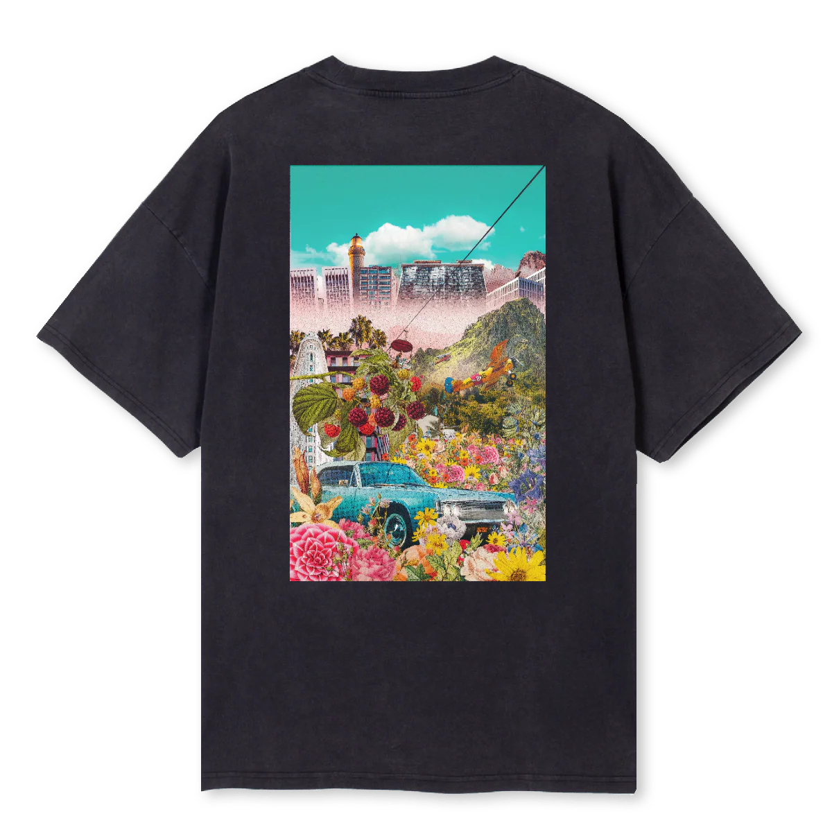 BESTRAWA HAPPY Vintage Black Oversized Tee. - Image 2