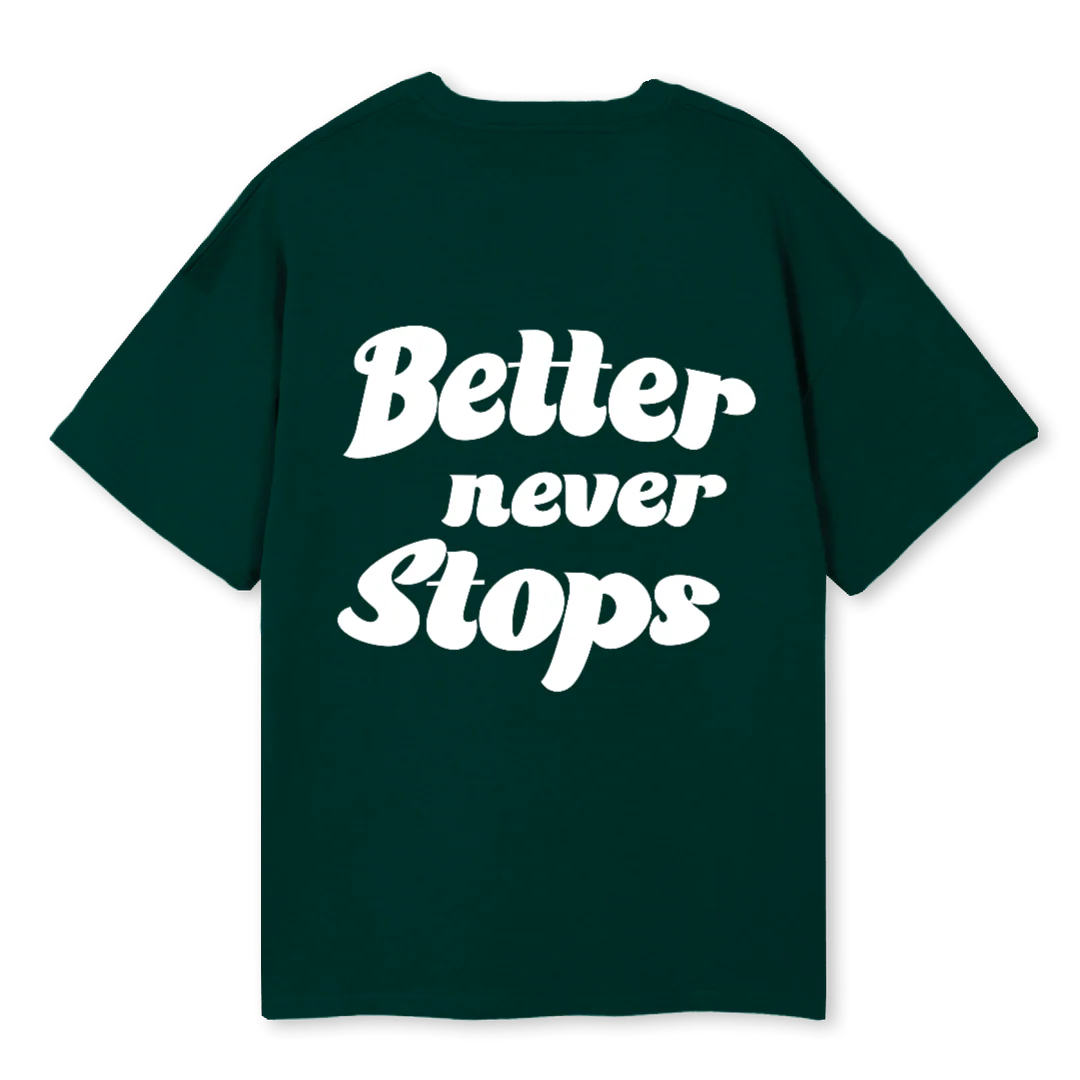 BETTERNEVERSTOPSBLUE Wild Green Oversized Tee. - Image 2