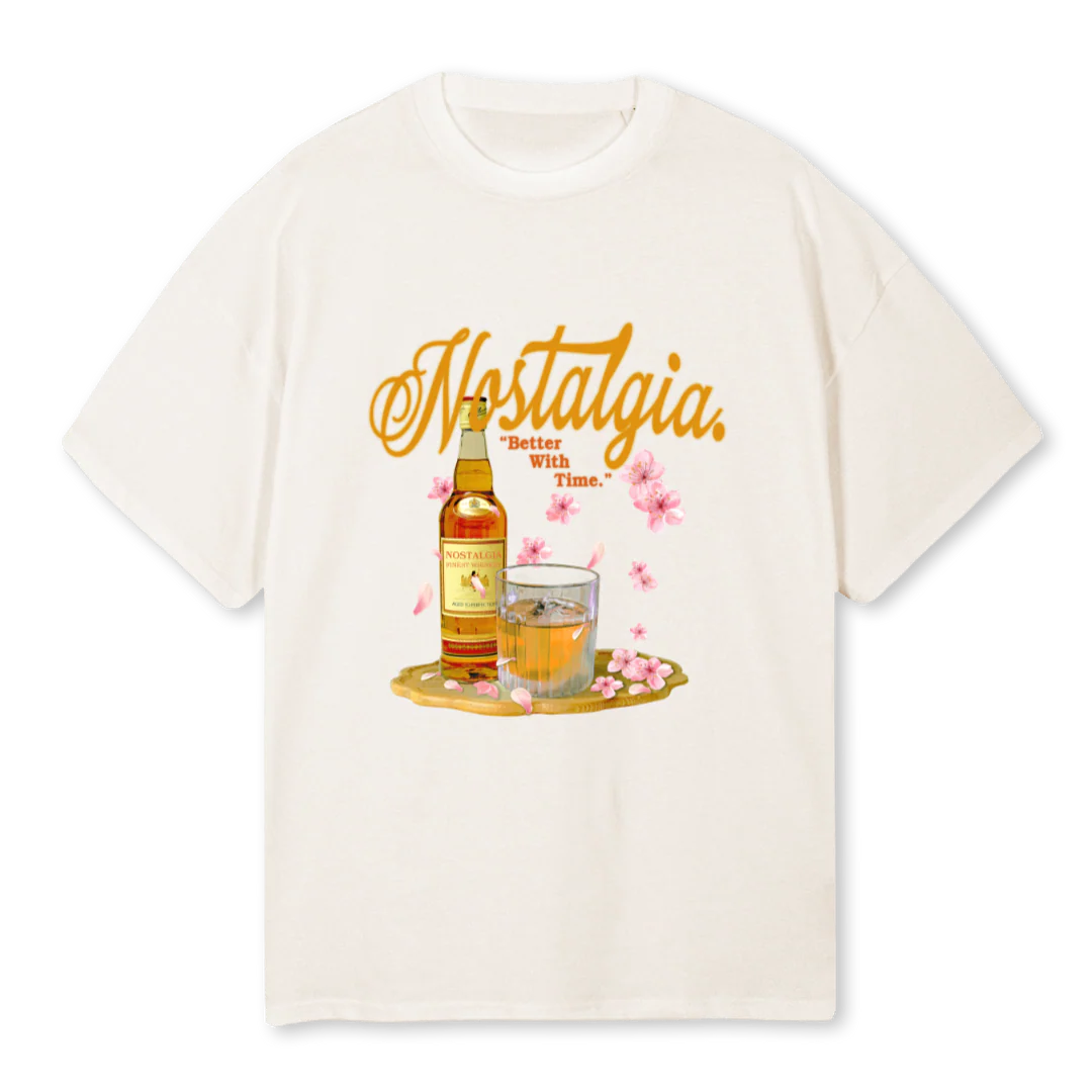 BETTERWITHTIME Vintage White Oversized Tee.