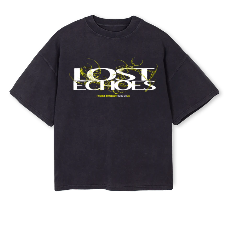 BEZZYLOSTECHOES Vintage Black Oversized Boxy Tee.