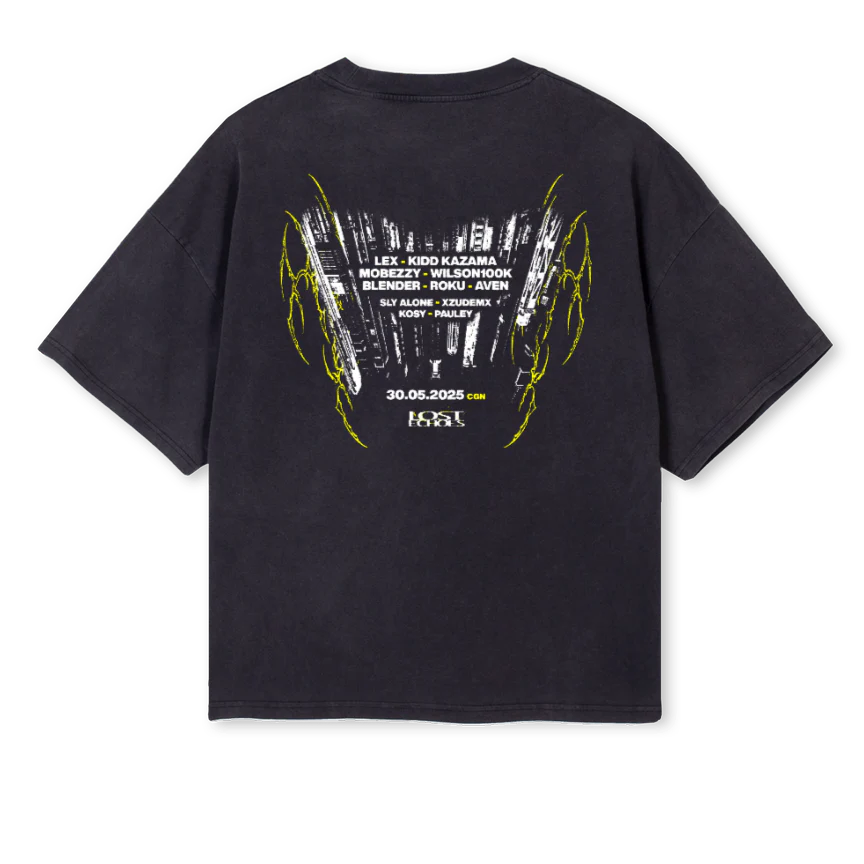 BEZZYLOSTECHOES Vintage Black Oversized Boxy Tee. - Image 2