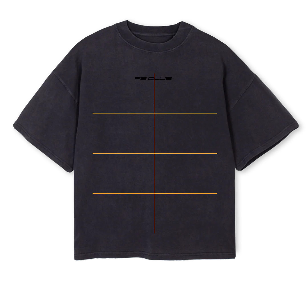 BF Vintage Black Oversized Boxy Tee.