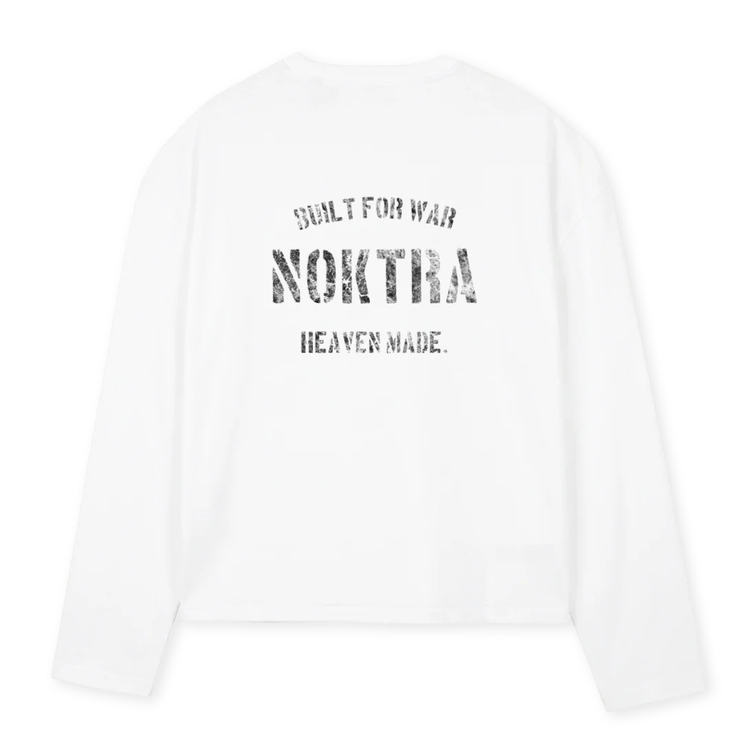 BFWLST White Oversized Boxy LS Tee. - Image 2