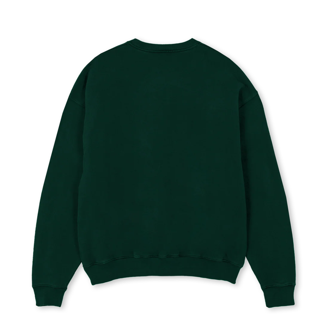 LNL_WILDGREEN Wild Green Oversized Crewneck Sweater. - Image 2