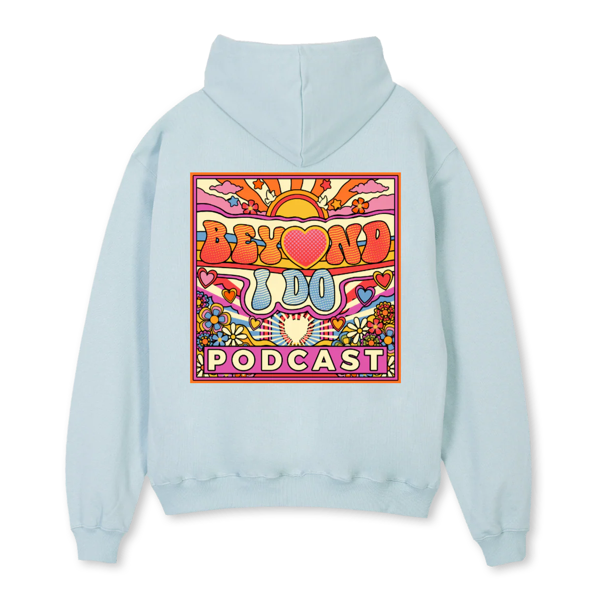 BIDHOODIE Cold Blue Oversized Hoodie. - Image 2