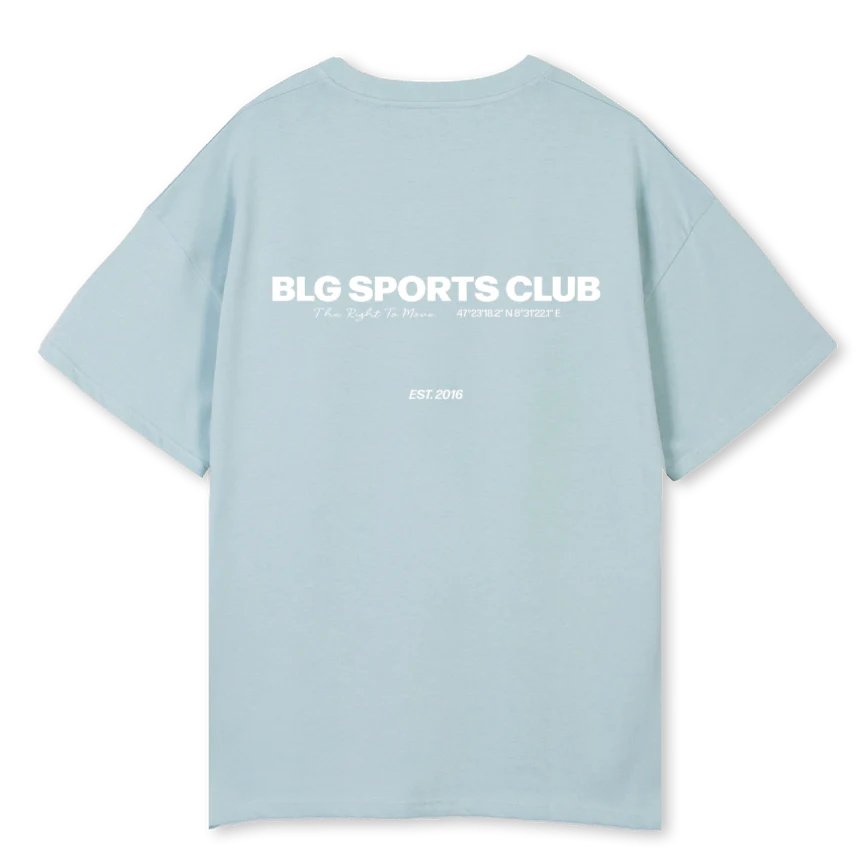 MANUEL_2 Cold Blue Oversized Tee - Image 2