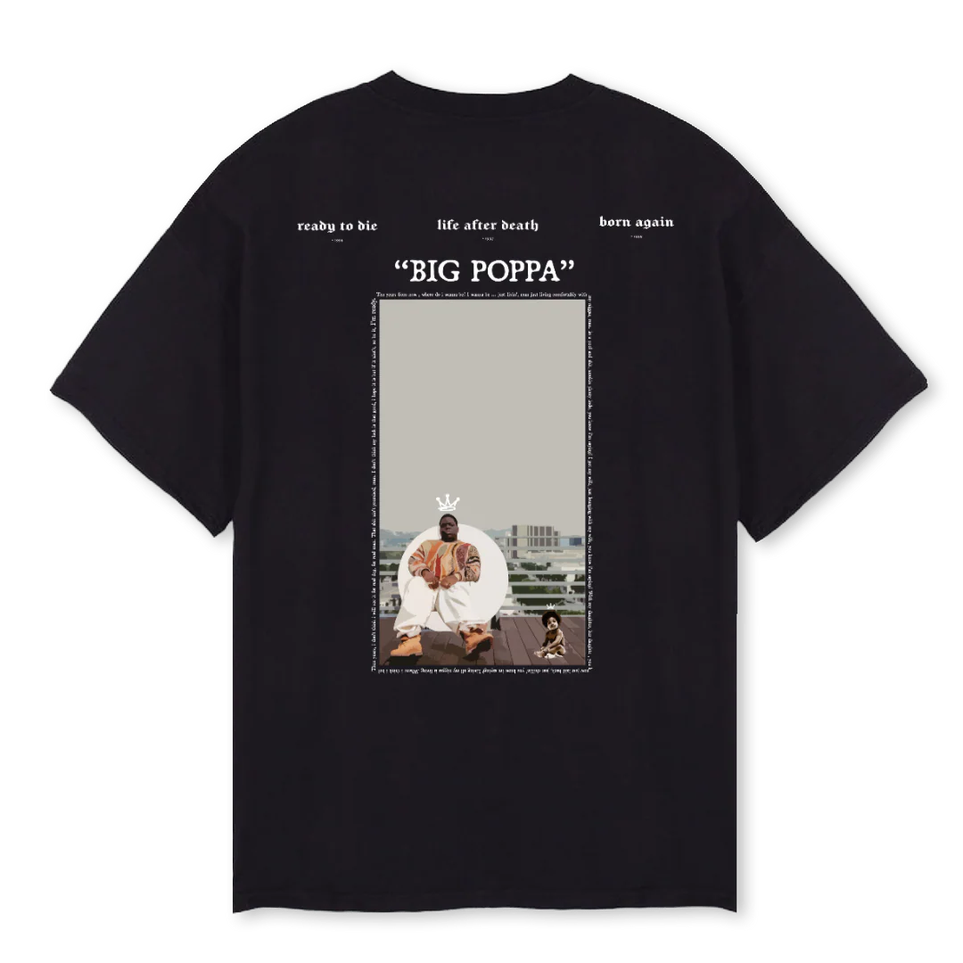 BIGGIE Black Oversized Tee. - Image 2
