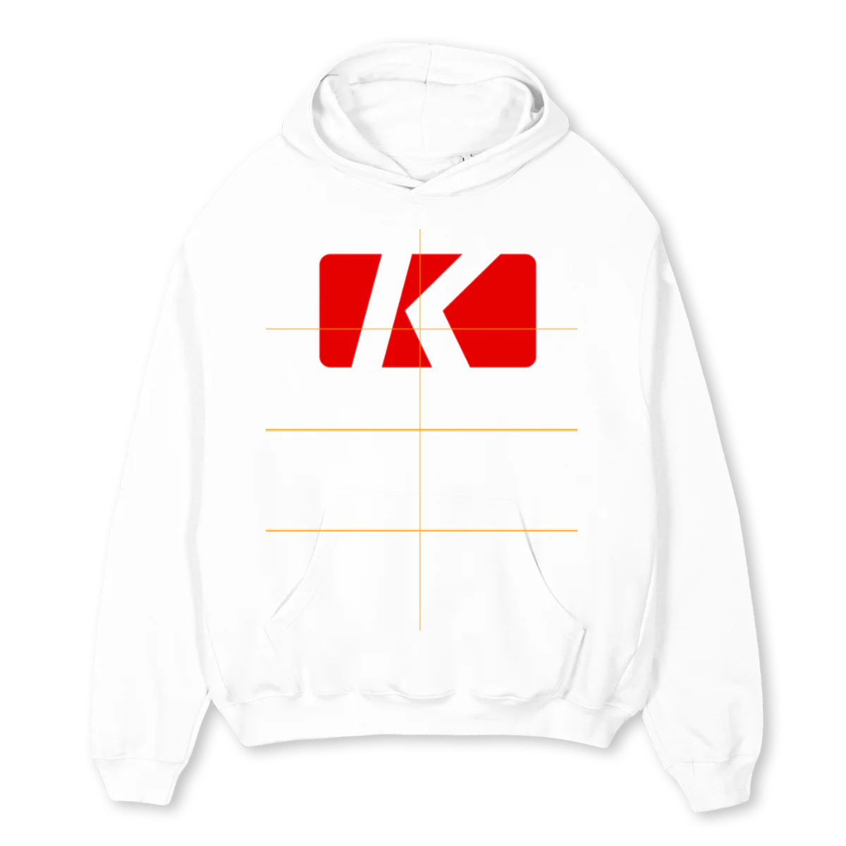 BIGK White Oversized Hoodie.
