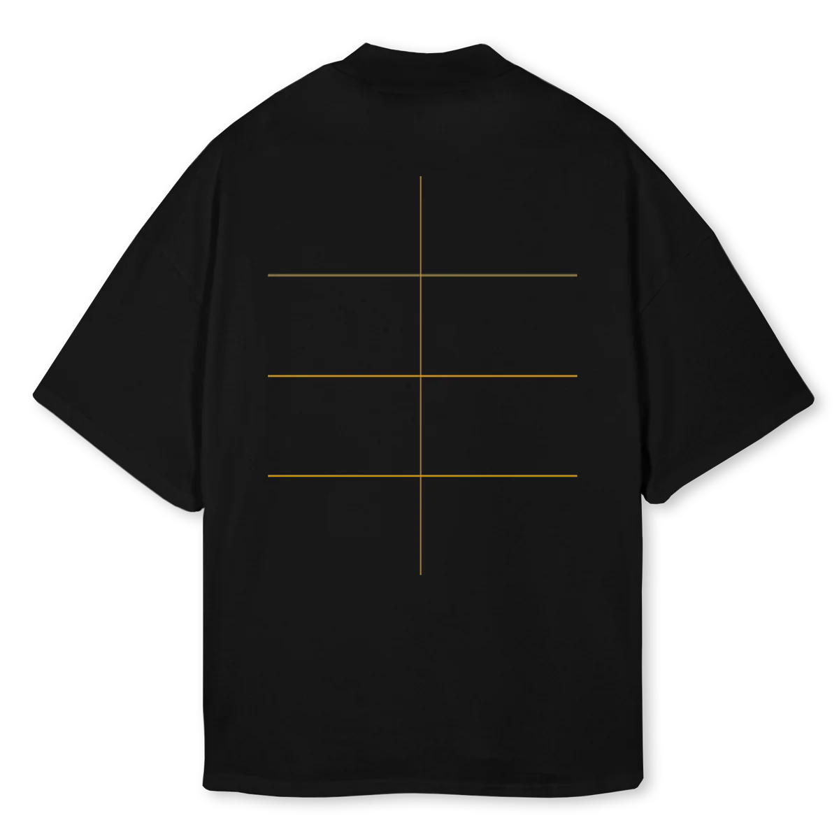 BIJ Black Oversized Mock Neck Tee. - Image 2