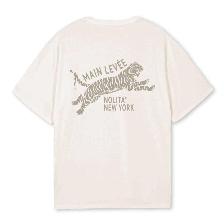 AMLCHINATOWNTIGER_VWTEE Vintage White Oversized Tee - Image 2