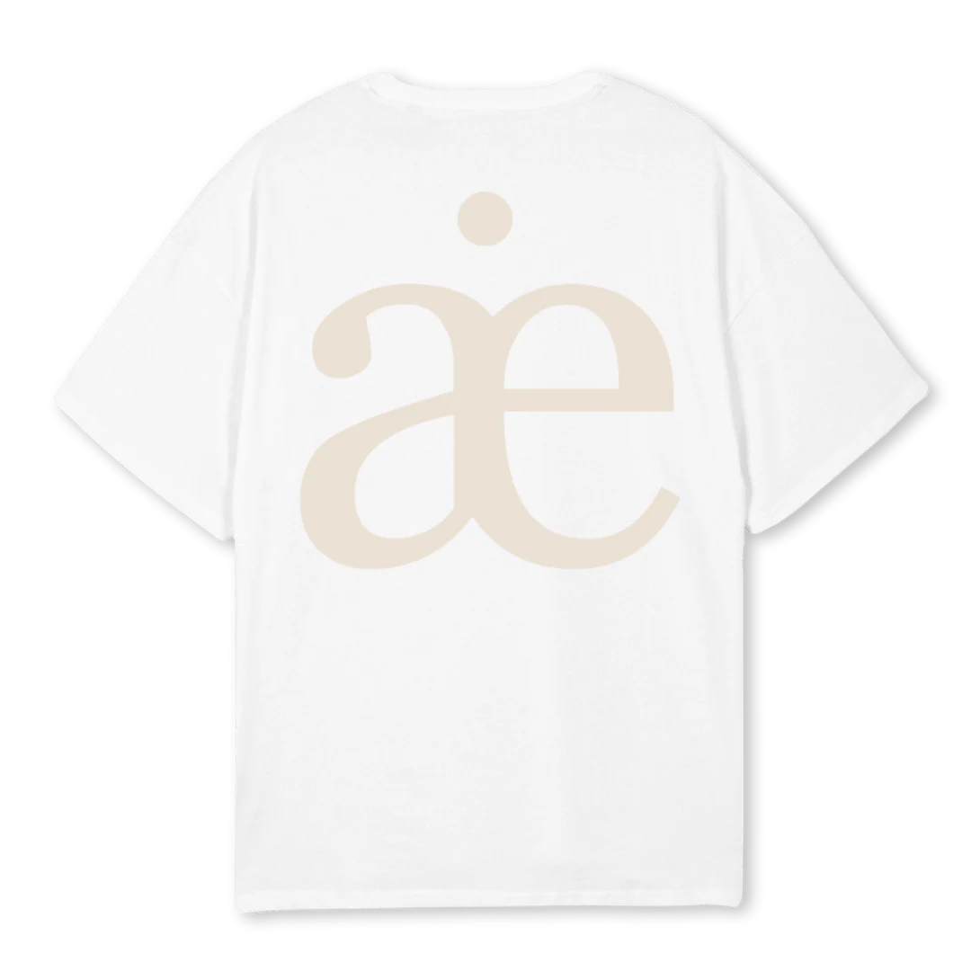 BILLI WEISS BEIGE White Oversized Tee. - Image 2