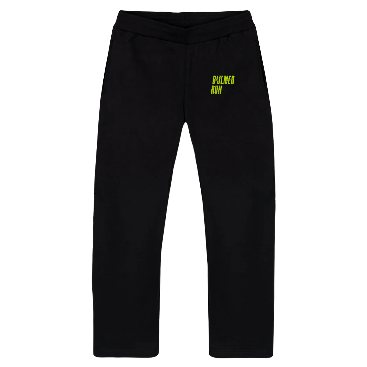BIMK Black Straight-Leg Relaxed Sweatpants.