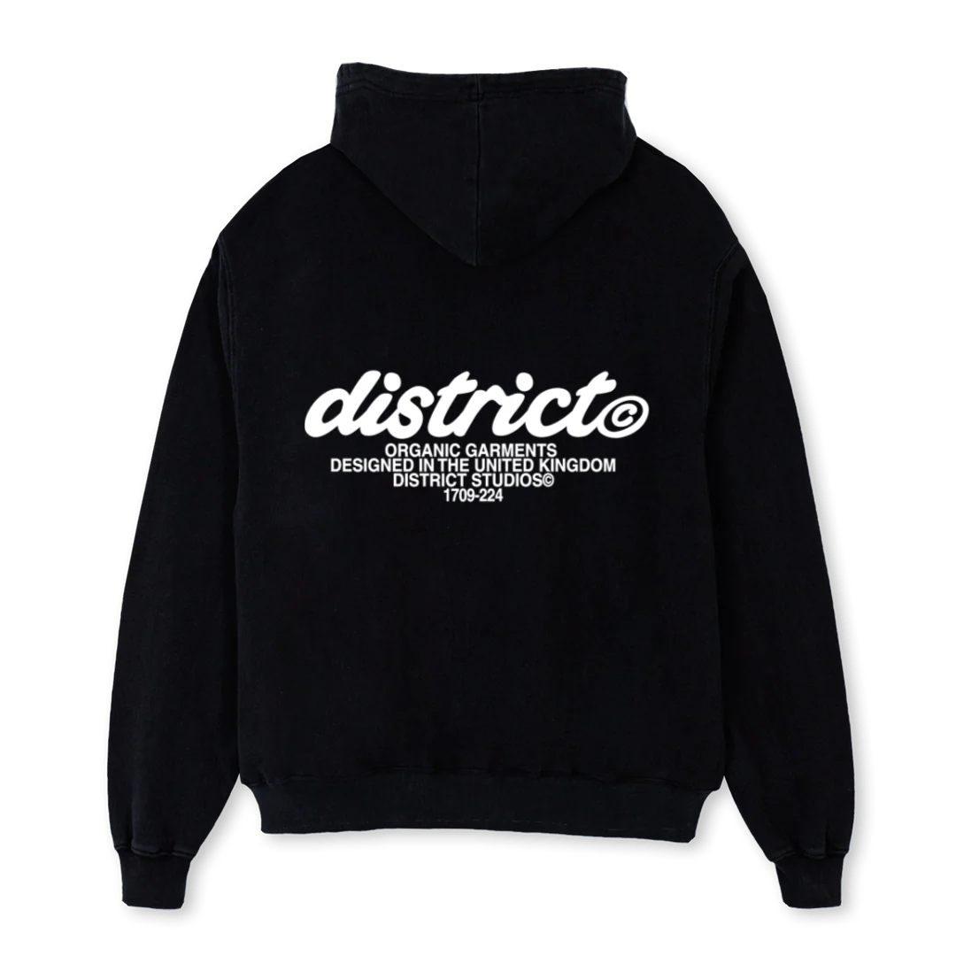 PRIMARYLOGOHOODIE_B Black Oversized Hoodie - Image 2