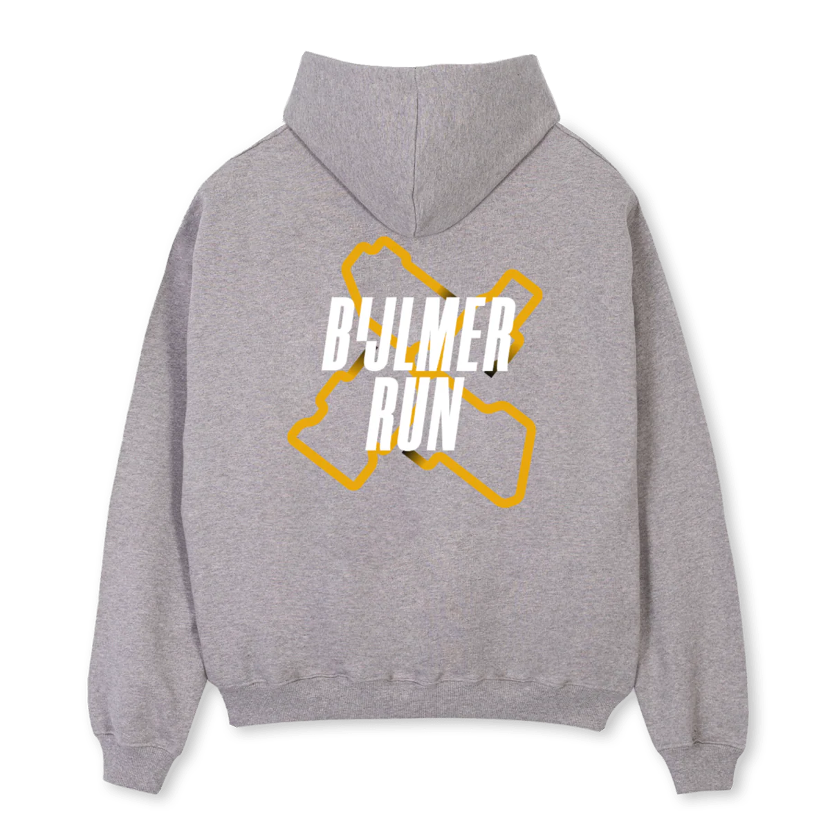 BIMSHOOD Grey Marl Oversized Hoodie. - Image 2