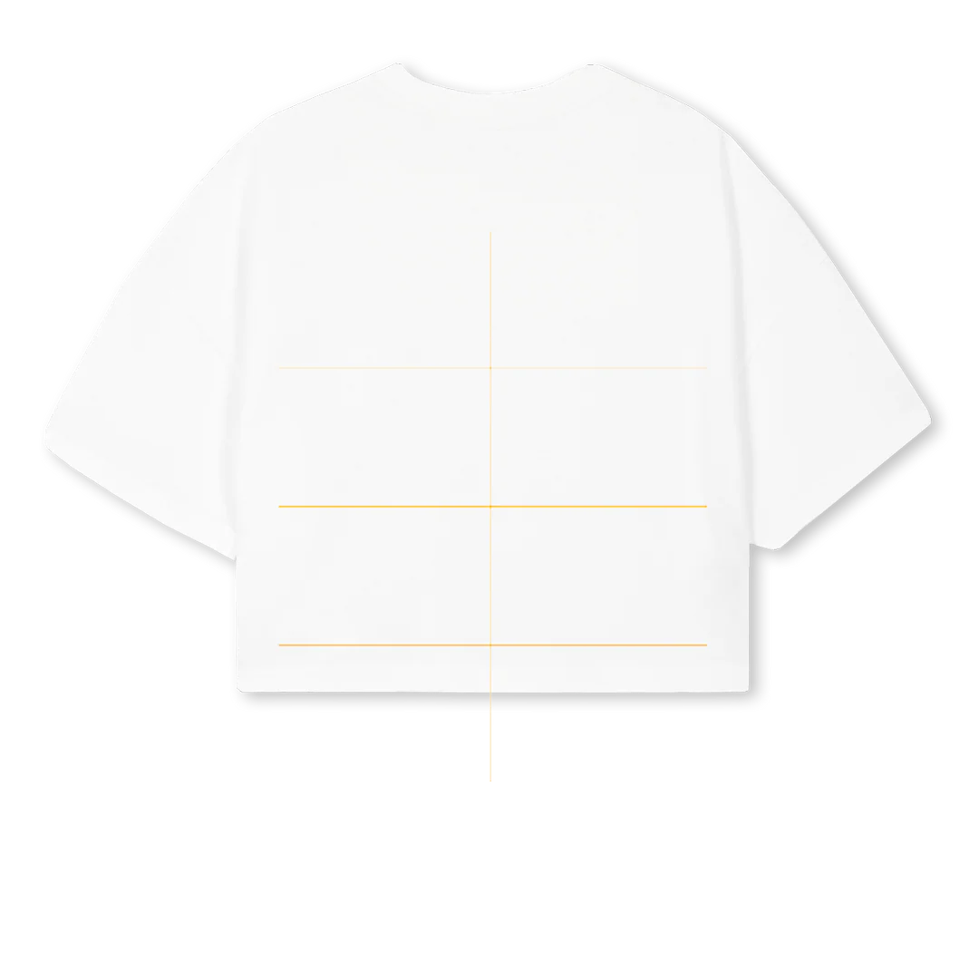 BIOME B White Cropped Oversized Tee. - Image 2