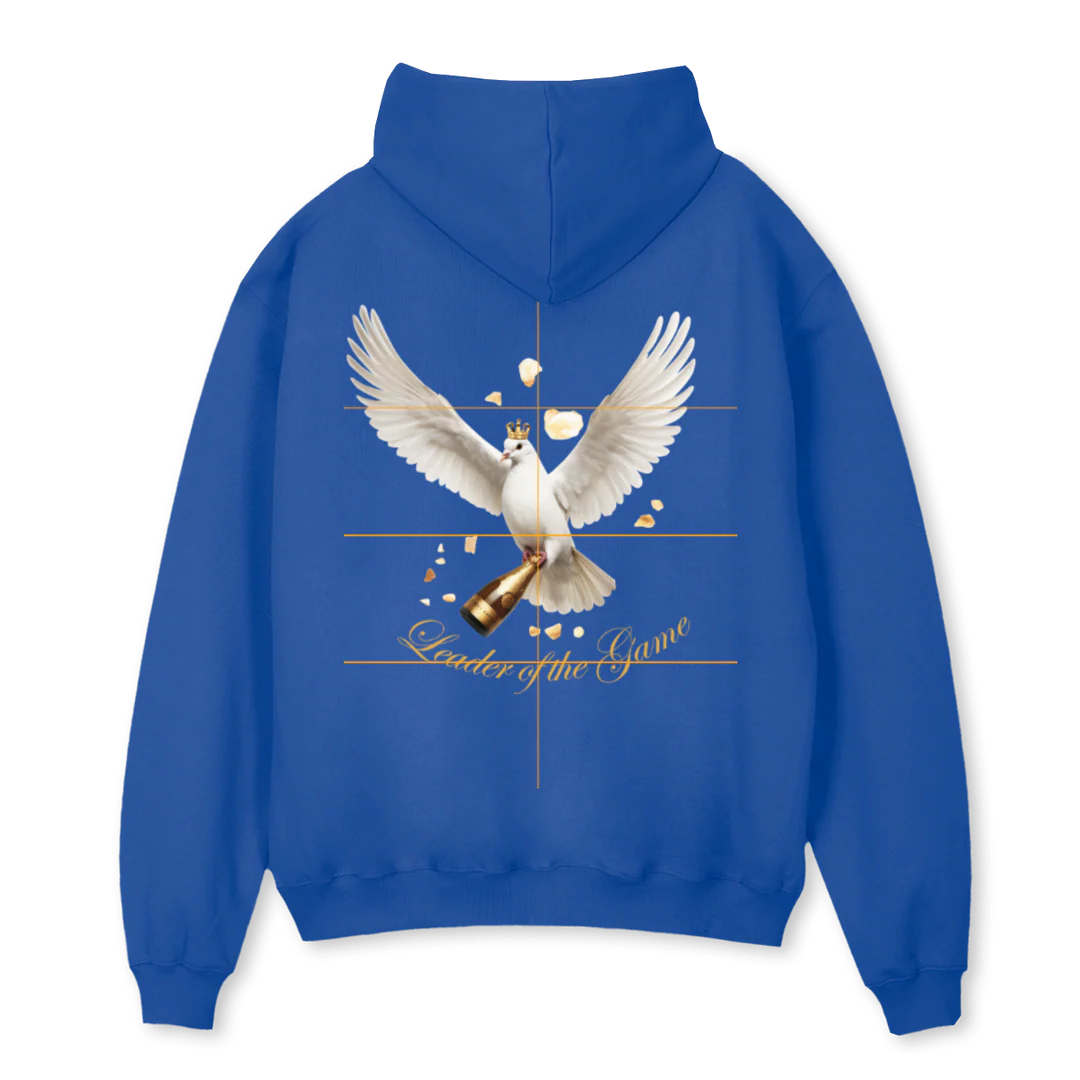 BIRD Cobalt Blue Oversized Hoodie. - Image 2