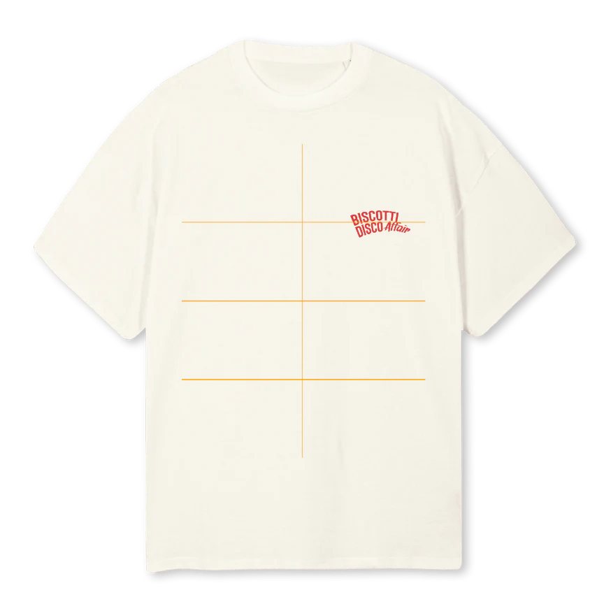 BISCOTTICREAMFRONTBA Cream Oversized Tee.