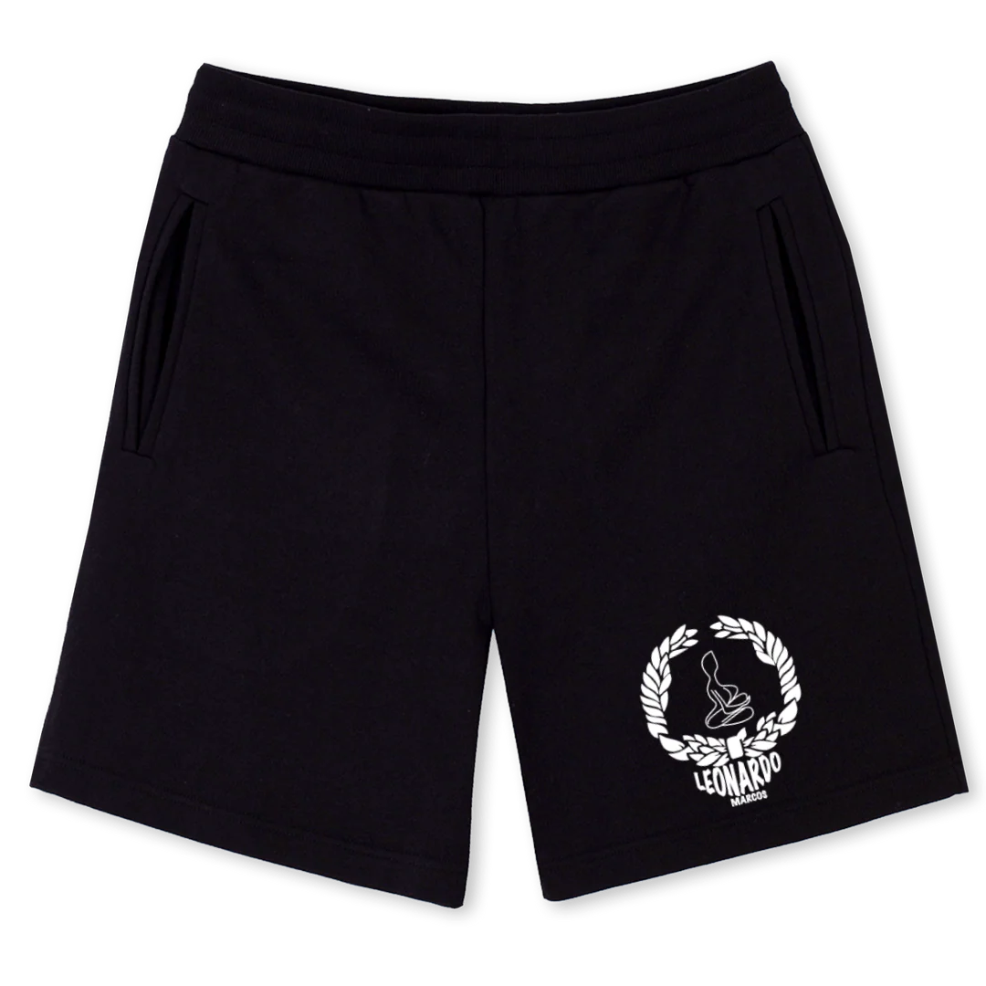 BLAADJESBEEN Black Sweatshorts.