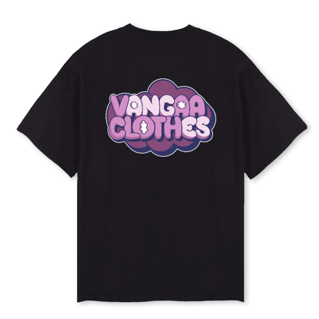 BLACK NUAGE Black Oversized Tee. - Image 2