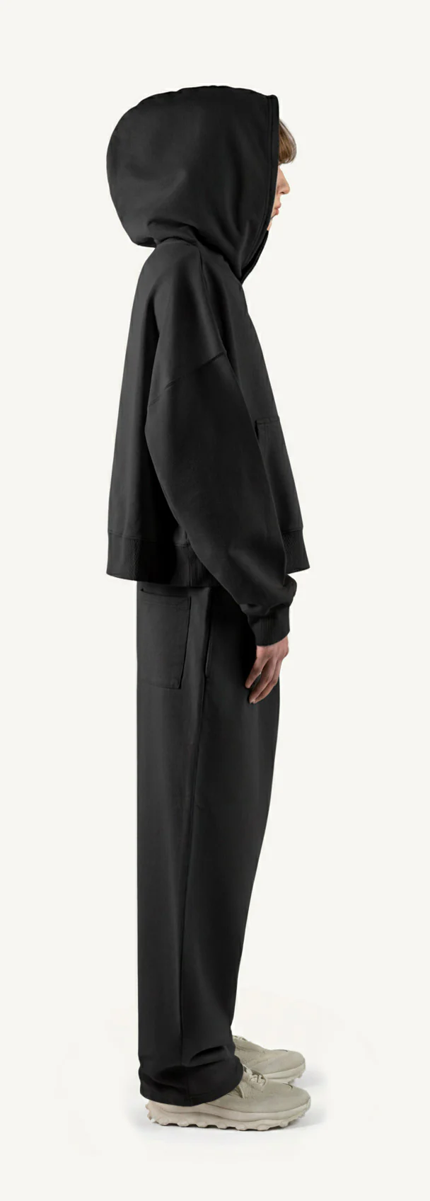 Black Oversized Boxy Hoodie. - Image 4