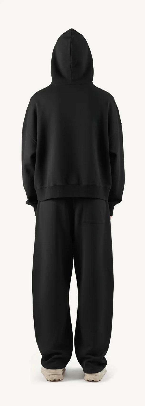 Black Oversized Boxy Hoodie. - Image 6