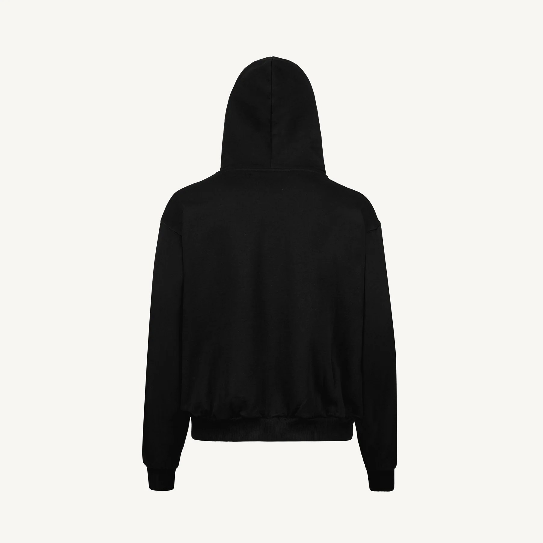 Black Oversized Zipped Hoodie. - Image 5