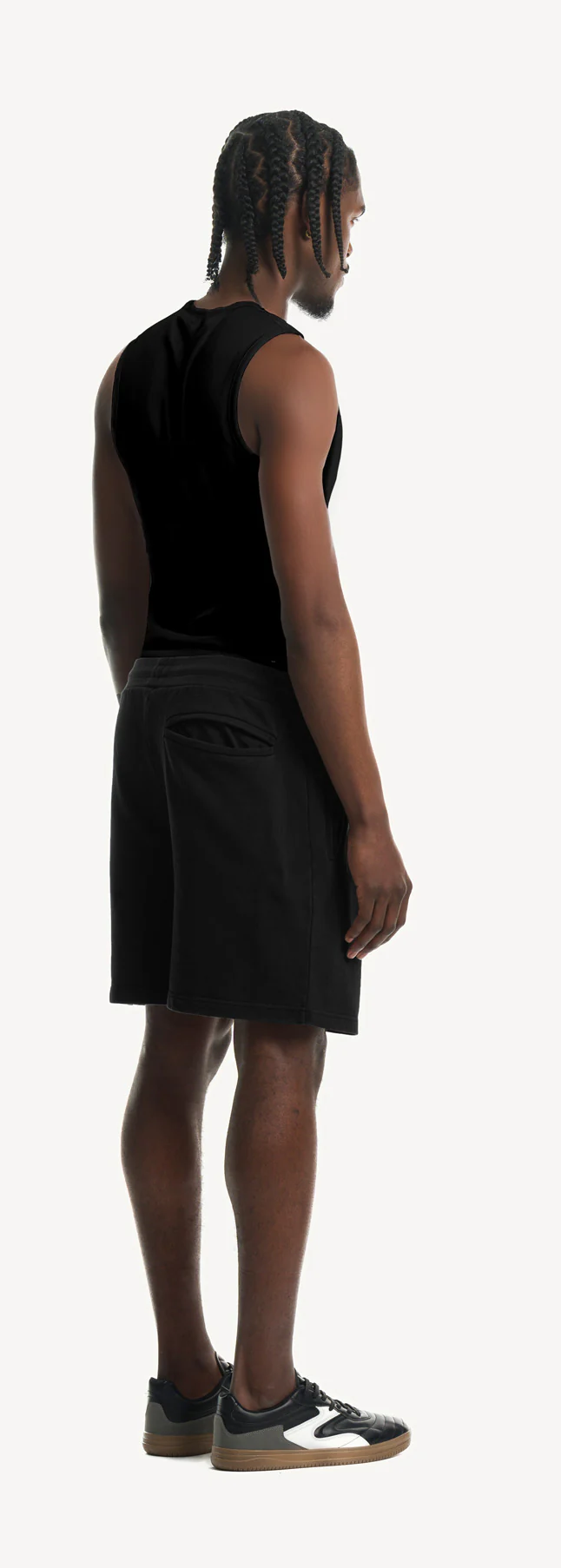 Black Slim Ribbed Tank. - Image 5