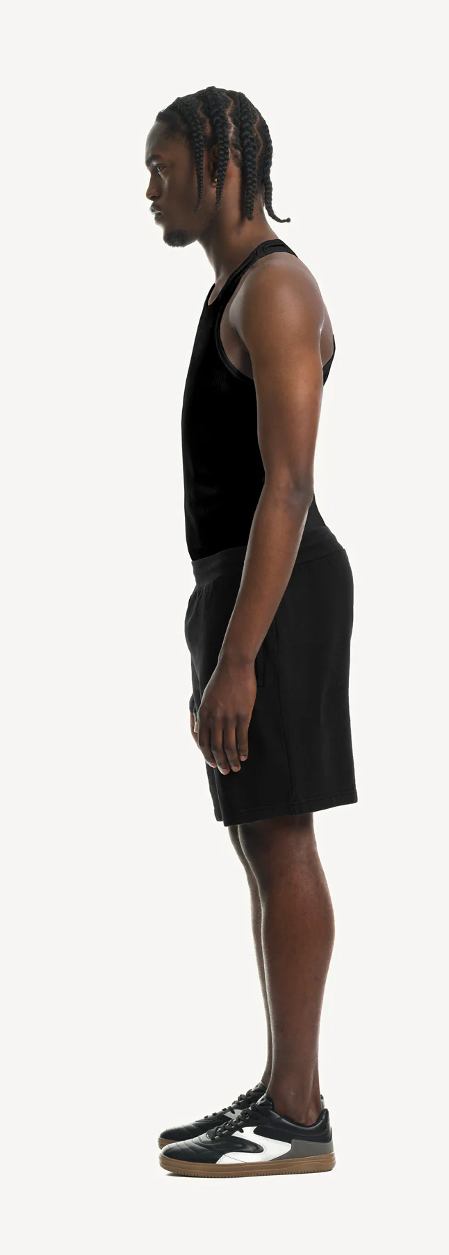 Black Slim Ribbed Tank. - Image 8