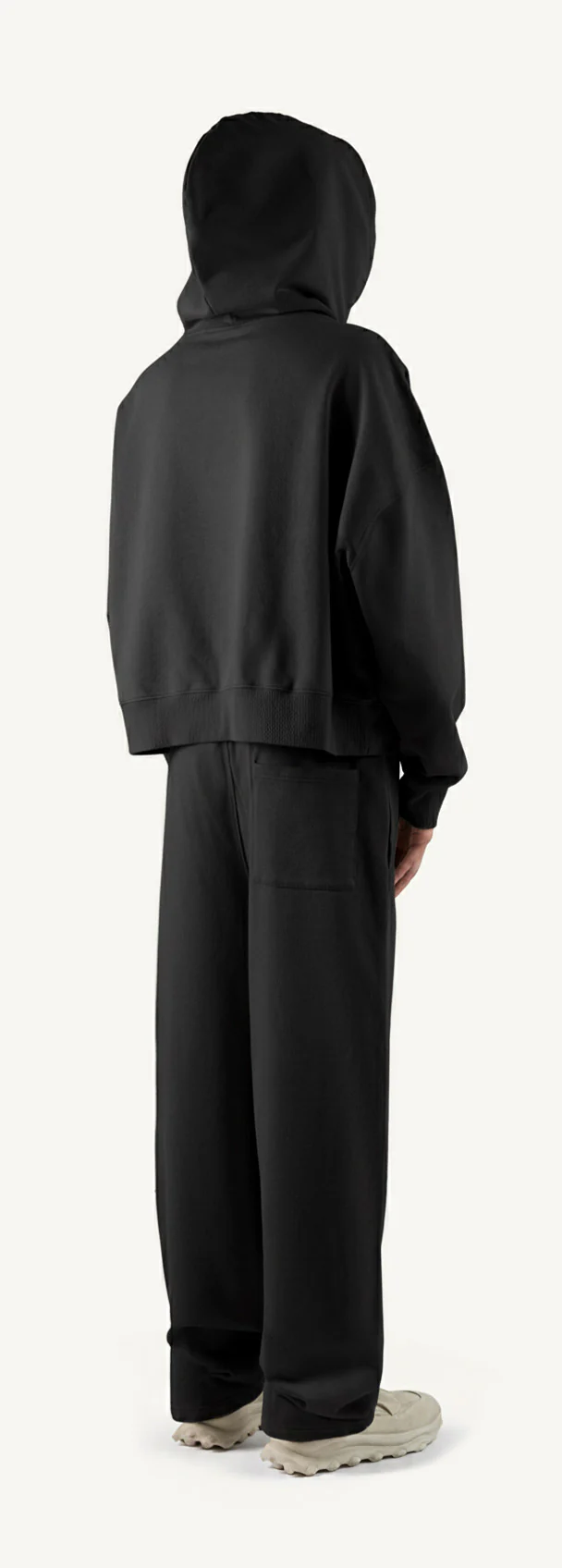 Black Straight-Leg Baggy Sweatpants. - Image 5