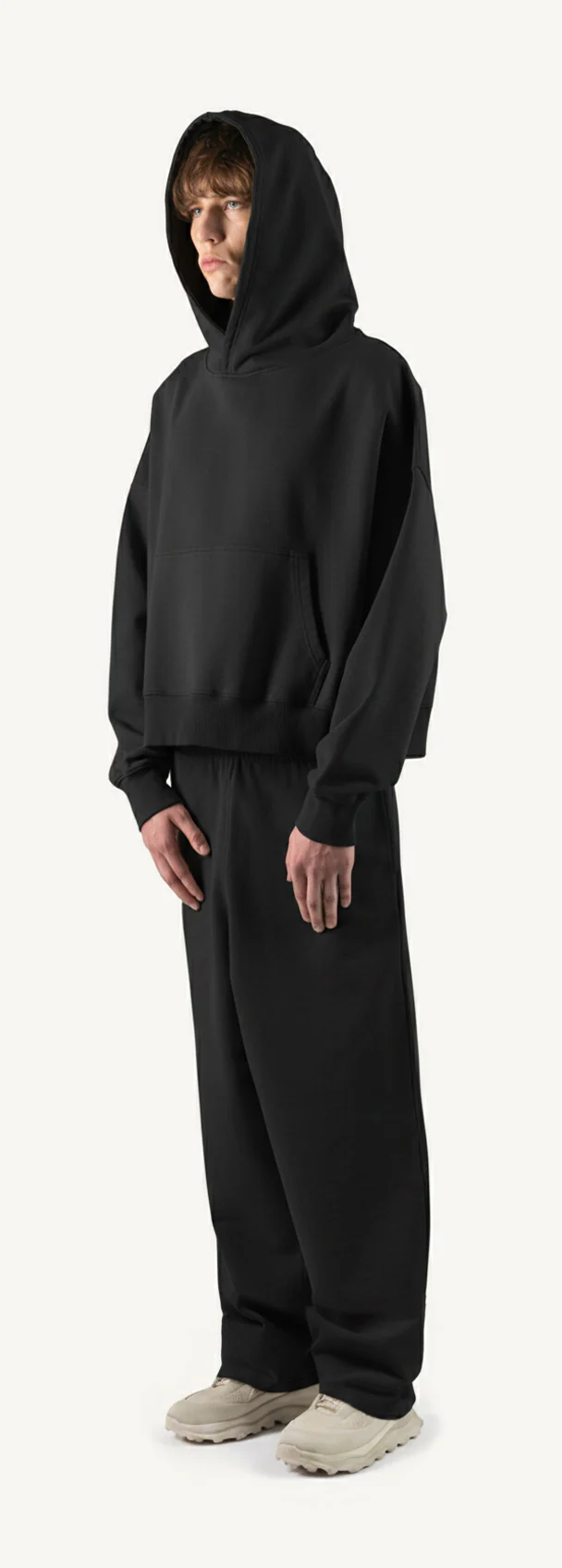 Black Straight-Leg Baggy Sweatpants. - Image 9