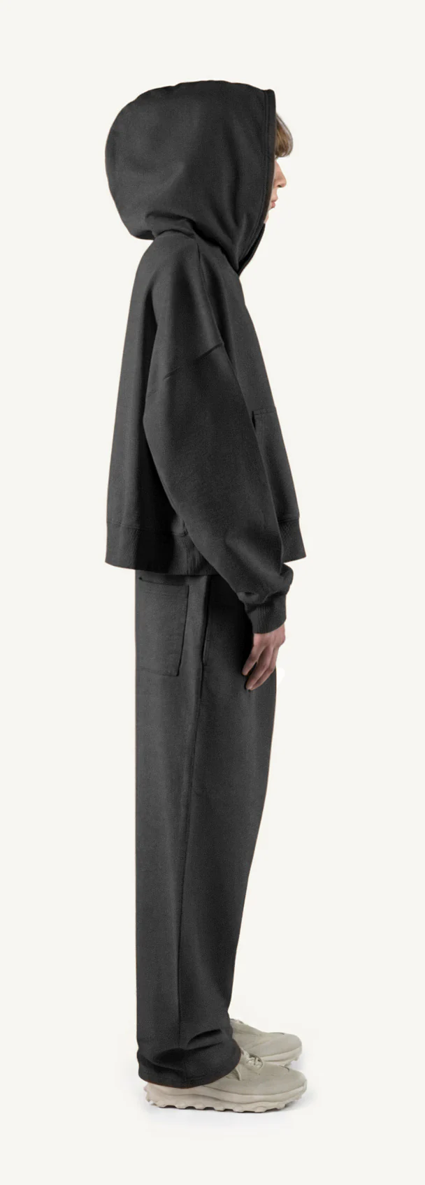 Vintage Black Straight-Leg Baggy Sweatpants. - Image 4