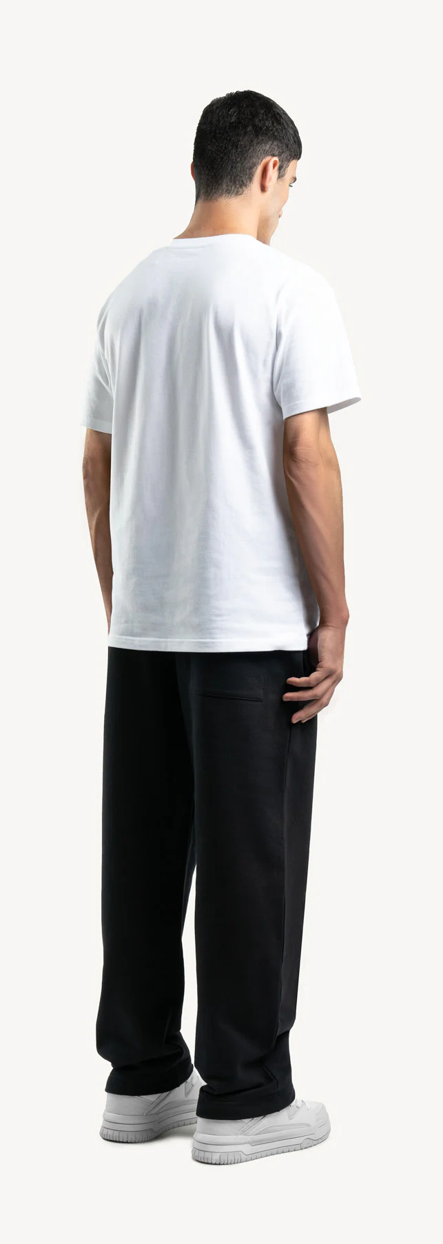 Black Straight-Leg Relaxed Sweatpants. - Image 5