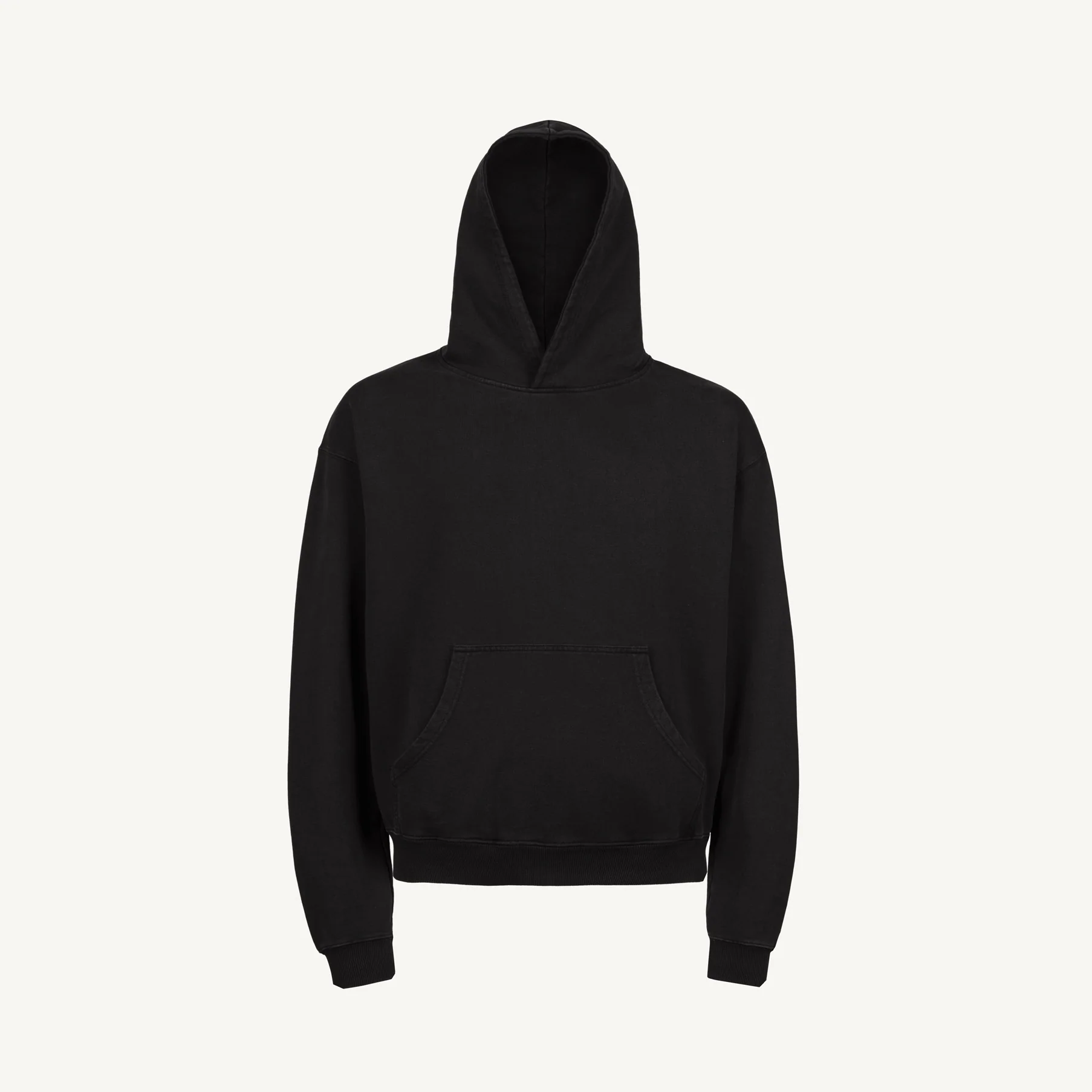 Black Ultra Heavy Oversized Hoodie.
