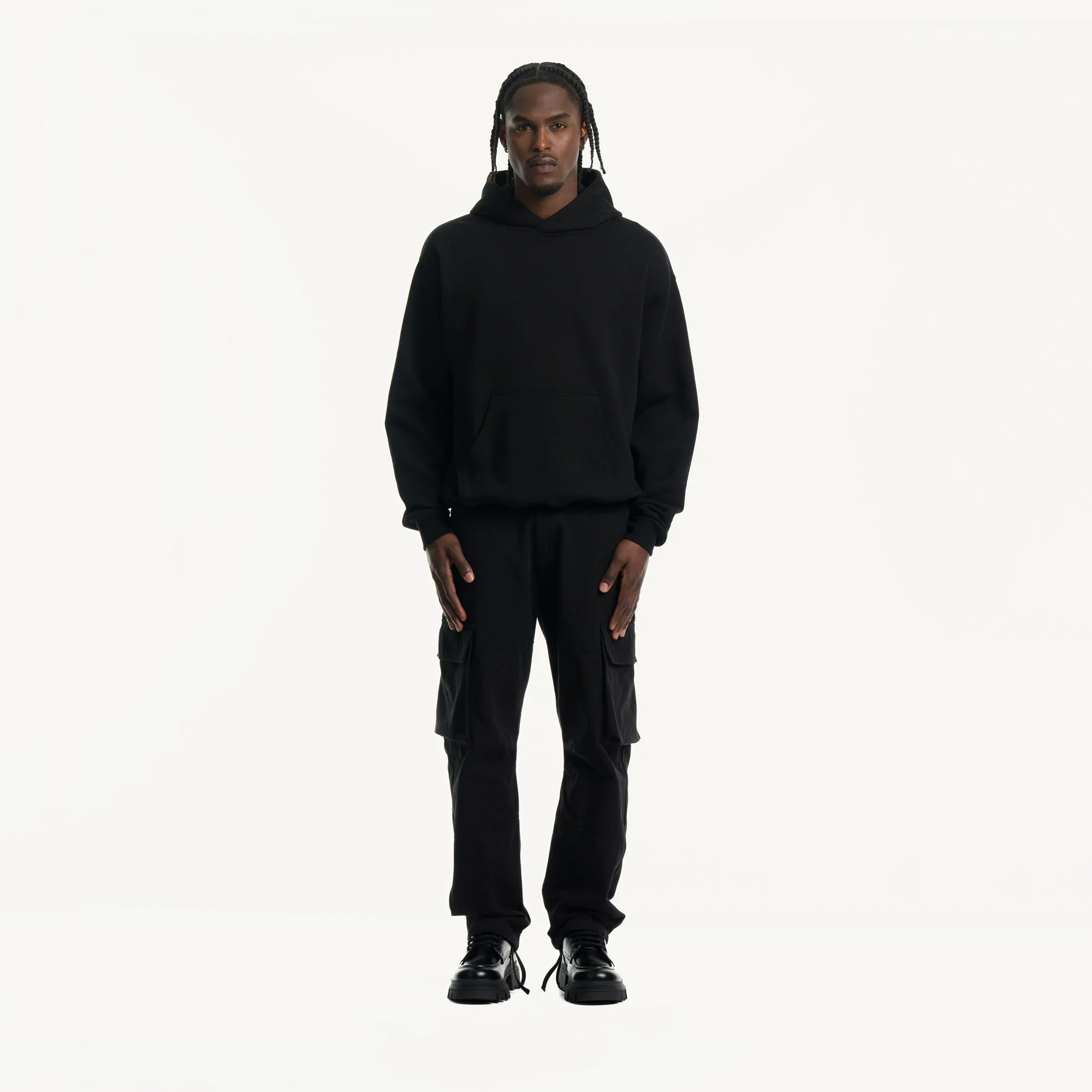 Black Ultra Heavy Oversized Hoodie. - Image 2